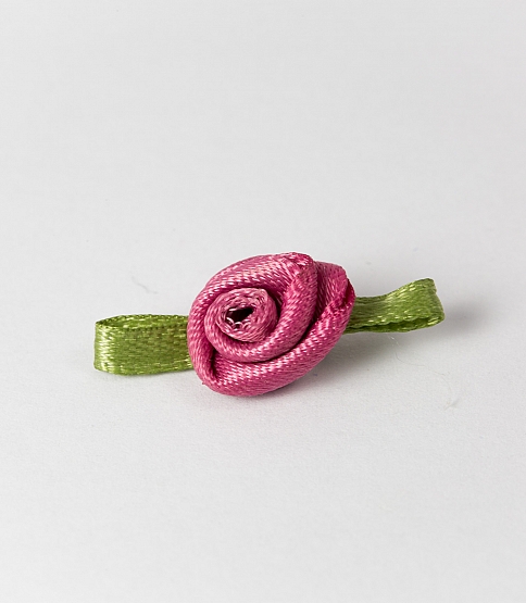 Small Ribbon Rose 100 Pcs Dusky Pink